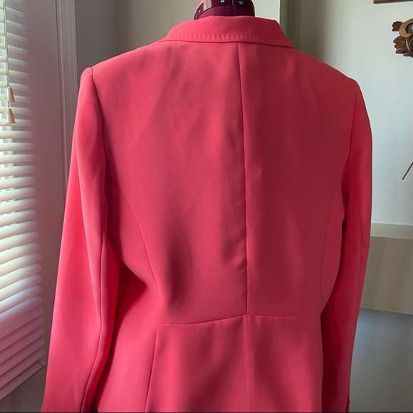 BELLESSA women watermelon pink long sleeves lined jacket. Size 14. Used. - Picture 4 of 11